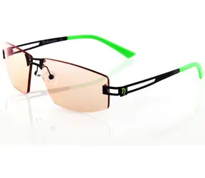 AROZZI VISIONE VX-600 herní brýle černozelené obroučky / jantarová skla