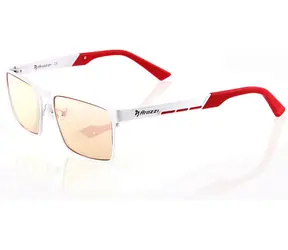 AROZZI VISIONE VX-800 herní brýle bíločervené obroučky / jantarová skla