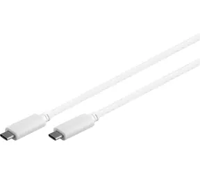 MicroConnect USB3.1 Type C (M) - Type C (M) 1m bílá