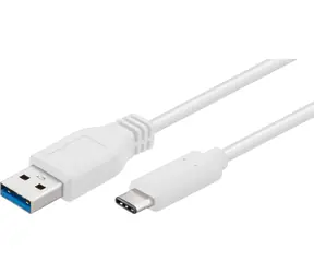 MicroConnect USB3.1 C (M) - USB3.0 A (M) 1m bílá
