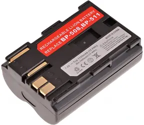 T6 Power Baterie Canon BP-508 / BP-511 / BP-511A / BP-512 / BP-514 / 1700mAh / hnědá