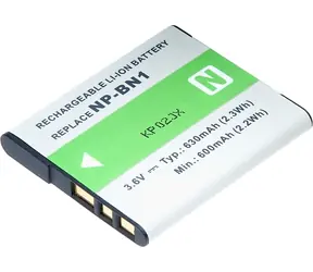 T6 Power Baterie Sony NP-BN1 / 630mAh / šedá