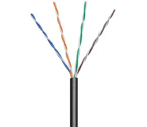 goobay UTP Cat5e Kabel 4x2 drát 100m černá / AWG24 / venkovní provedení