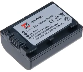 T6 Power Baterie pro Sony NP-FV50 / 980mAh / šedá