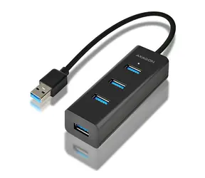 AXAGON HUE-S2B, 4x USB 5Gbps CHARGING hub, micro USB napájecí konektor, kabel USB-A 30cm