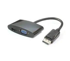 PremiumCord adaptér DisplayPort - HDMI + VGA / FULL HD 1080p / 4K*2K@30Hz