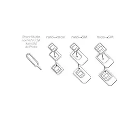 Forever SIM ADAPTÉR SET / MICRO SIM 3ff-2ff & NANO 4ff-2ff & NANO 4ff-3ff s aplikátorem