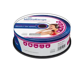 MediaRange CD-R AUDIO 700MB 12x spindl 25ks 