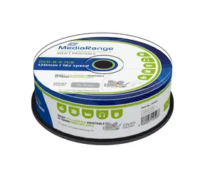 MediaRange DVD-R 4.7GB 16x spindl 25ks - Inkjet Printable
