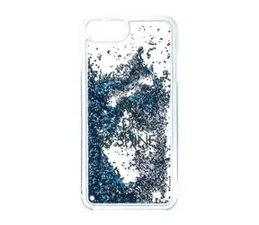 GUESS Liquid Glitter Hard Pouzdro Shine pro Apple iPhone 6 & 6S & 7 modrá