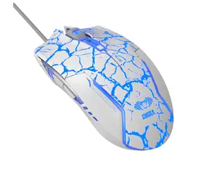 E-BLUE Cobra bílá / Herní optická myš / 2500DPI / 6 tlačítek / 1 kolečko / drátová (USB) 