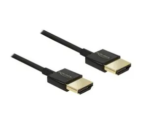 Delock Kabel High Speed HDMI s Ethernetem - HDMI-A samec > HDMI-A samec 3D 4K / 0.5 m Slim Premium