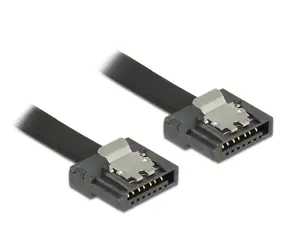DeLock kabel SATA FLEXI 6 Gb/s 50 cm černá