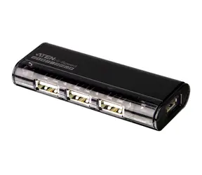 ATEN USB 2.0 HUB / 4-portový bez napájení / magnetický / stříbrný