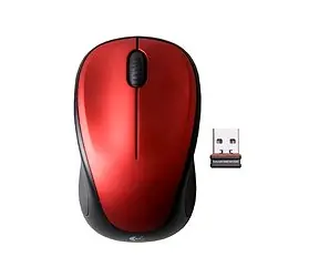 Logitech Wireless Mouse M235 červená / optická myš / 3 tlačítka / 1000dpi