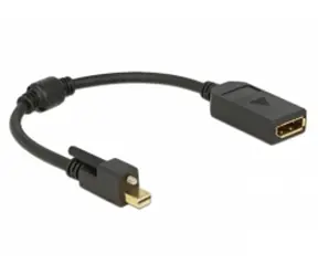Delock kabel mini Displayport 1.2 se šroubky > Displayport 4K 
