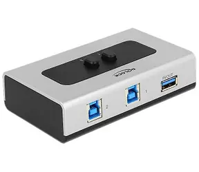 Delock přepínač USB 3.0 2 port / ruční obousměrný