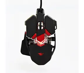 Red Fighter / Herní optická myš / 4000DPI / 10tlačítek / 1 kolečko / drátová (USB) / černá