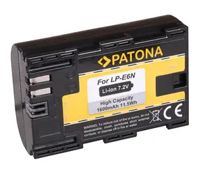 PATONA baterie pro foto Canon LP-E6 & LP-E6N / 1600mAh / Li-Ion