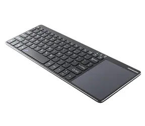 MODECOM MC-TPK1 / Bezdrátová klávesnice s touchpadem / černá / EU Layout