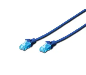 DIGITUS Ecoline Patch Cable modrý 2m / UTP / CAT 5e / AWG 26:7 