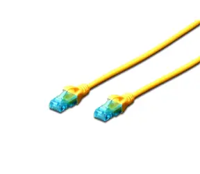 DIGITUS Ecoline Patch Cable žlutý 2m / UTP / CAT 5e / AWG 26:7 