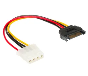 AKASA kabel redukce power SATA na Molex / 4pin PSU Molex / 15cm