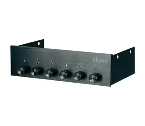 AKASA AK-FC-08BKV2 kontrolní panel 6 ventilátorů