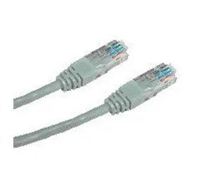 DATACOM Patch kabel 1m / UTP / CAT5E / RJ45 / šedý