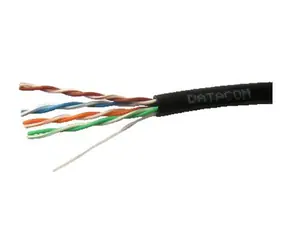 DATACOM UTP drát CAT5E 100m samonosný OUTDOOR blk