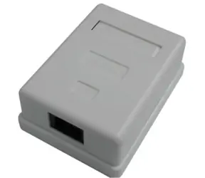 DATACOM Jednozásuvka nad omítku / 1 x RJ45 / CAT5E / UTP