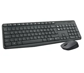 Logitech MK235 / Bezdrátová sada klávesnice a myši / CZ / černá