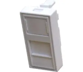 DATACOM Modul 45x22.5mm do parapetní lišty s clonkou / bílý