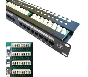 DATACOM Patch panel 24x (s vyvázáním) / RJ-45 / CAT5E / UTP / 19" 