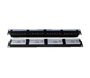 DATACOM Patch panel 24x (Dual) / RJ-45 / CAT5E / UTP / 1U / 19"
