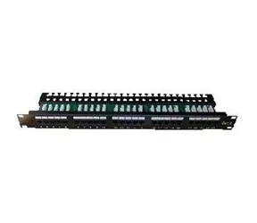 DATACOM Patch panel ISDN 25p. / 1U / Integrovaný / BLACK / 19"