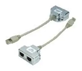 DATACOM Rozbočka STP / 1xPC na 1TEL a 1TEL