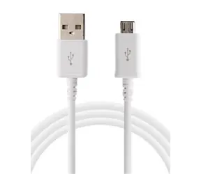 SAMSUNG microUSB datový kabel / 1.15 m / bílý
