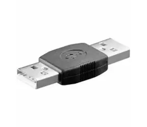 DeLock USB Adapter - USB A samec-samec (spojka) / černý 