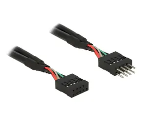 DeLock USB 2.0 Pin konektor prodlužovací kabel 10 pin samec / samice 25 cm 