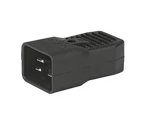 PremiumCord konektor IEC C20, 16A, černý / male