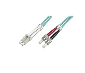 Digitus Fiber Optic Patch Cable, LC to ST,Multimode 50/125 µ, Duplex Length 10m, Class OM3