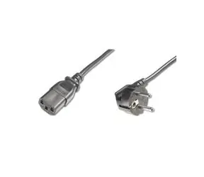 PremiumCord napájecí kabel 240V, délka 1m CEE7 pravoúhlý/IEC C13