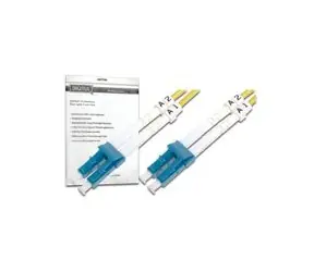 Digitus Fiber Optic Patch, LC to LC,Singlemode 09/125 µ, Duplex, 5m