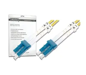 Digitus Fiber Optic Patch, LC to LC,Singlemode 09/125 µ, Duplex, 1m