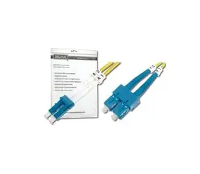 DIGITUS Fiber Optic Patch Cord, LC to SC, Singlemode 09/125 µ, Duplex Length 1m