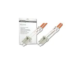 DIGITUS Fiber Optic Patch Cord, LC to LC, Multimode, OM3, 50/125 µ, Duplex Length 2m