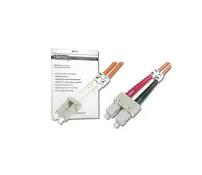 Digitus Fiber Optic Patch Cable, LC to SC,50/125 µ, Duplex, Class OM3 3 m
