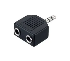equip 3,5mm Stereo plug Y-Adapter 1xplug, 2xjack