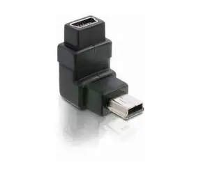 DeLock Adaptér USB mini B 5-pin 90° samec na USB mini B samice